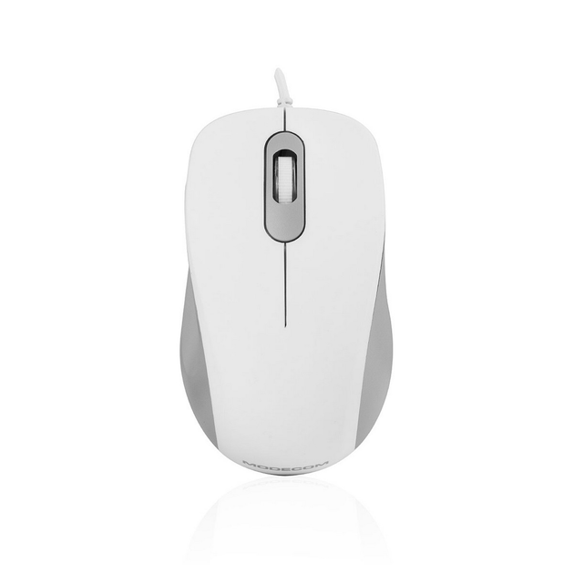 Мышка Modecom MC-M10S, 3кн., 1000dpi, Silent, белая - изображение 1
