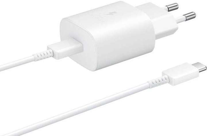 Мережевий зарядний пристрій Samsung USB Type-C 25 Вт Білий (EP-TA800XWEGWW) - зображення 3