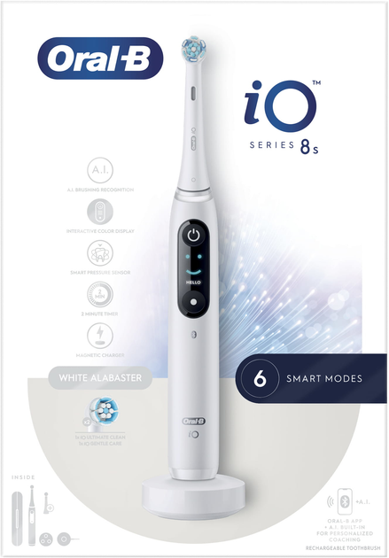Електрична зубна щітка Oral-B iO8s White Alabaster (4210201408918) - зображення 4
