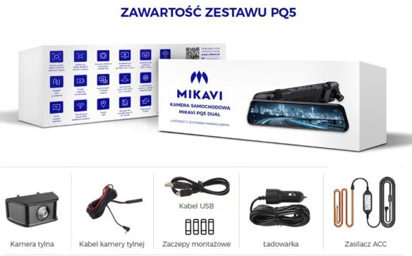 Kamera samochodowa Mikavi PQ5 DUAL (5907222102060) - obraz 9