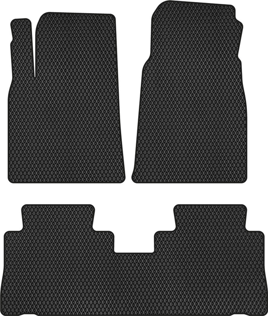 Акція на EVA килимки EVAtech в салон авто Chevrolet Captiva (C140) 7 seats AT 2011-2018 1 покоління SUV EU 3 шт Black від Rozetka