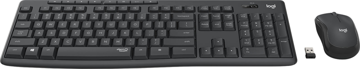 Zestaw bezprzewodowy Logitech MK295 Silent USB 2.4 GHz Black (920-009810) - obraz 2