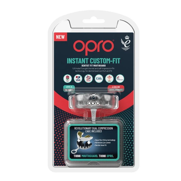 Капа с индивидуальной подгонкой OPRO Instant Custom Fit Single Color Clear (OICS-CLR-102520007) - Фото 3 Капа с индивидуальной подгонкой OPRO Instant Custom Fit Single Color Clear (OICS-CLR-102520007) - изображение 3
