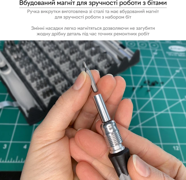 Отвертка с набором бит RZTK Screwdriver Combo 126 Set – фото