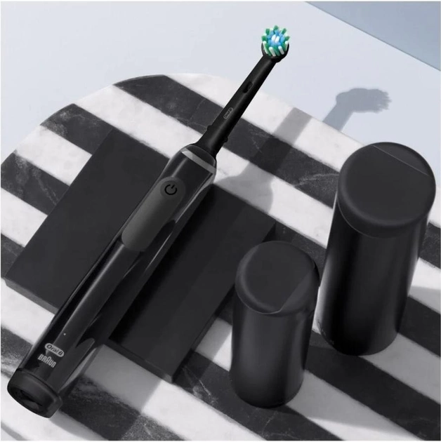 Електрична зубна щітка Oral-B Pro3 Black + Extra CA Black Brush Head + TC (8006540759912) - зображення 2