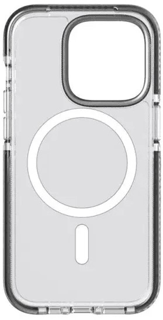 Панель Tech21 Evo Crystal MagSafe Cover для Apple iPhone 14 Pro Clear/Graphite Black (T21-9712) - зображення 4