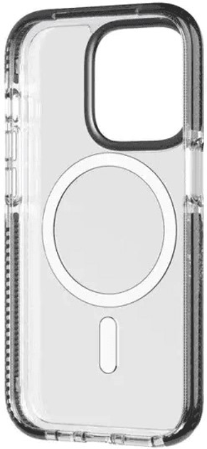 Панель Tech21 Evo Crystal MagSafe Cover для Apple iPhone 14 Pro Clear/Graphite Black (T21-9712) - зображення 5