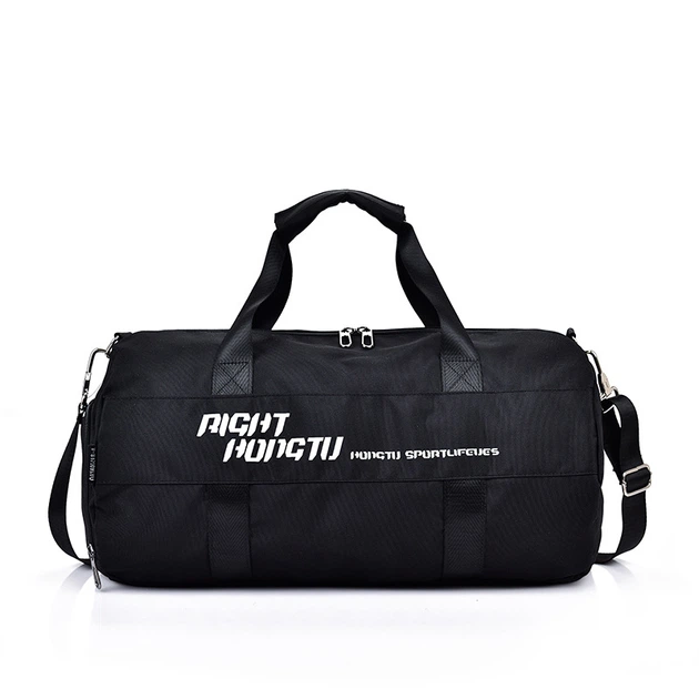 Спортивная / дорожная сумка мужская и женская тканевая с отделом для обуви Right модель 160-2 (Черная) - Фото 1 Спортивная / дорожная сумка мужская и женская тканевая с отделом для обуви Right модель 160-2 (Черная) - изображение 1
