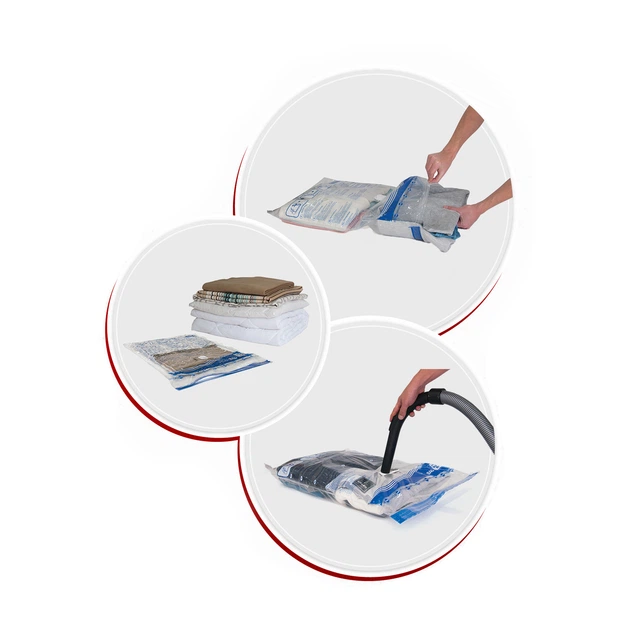 Вакуумний пакет для одягу MAGIC SAVER BAG Jumbo Pack 73*130см набір 2 шт (MSATREG-1371) - зображення 5