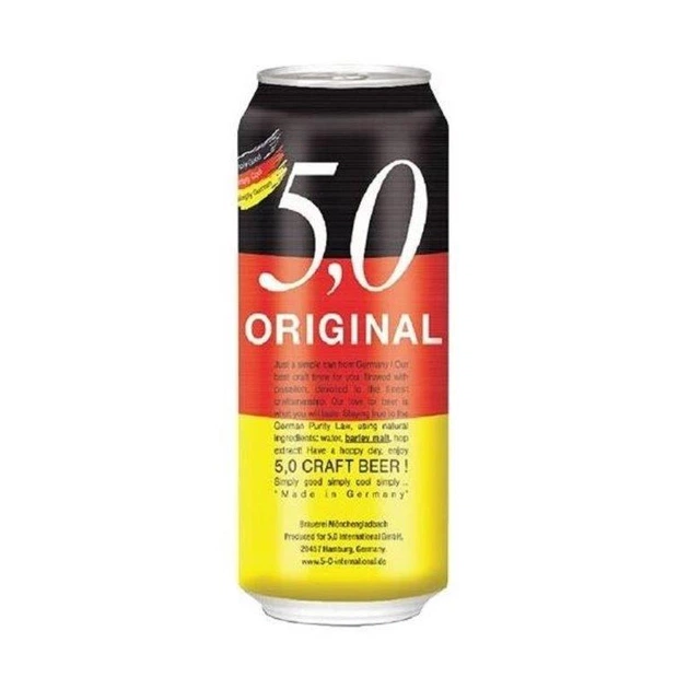 Упаковка пива 5.0 Original Craft Beer світле фільтроване 5.0% 0.5 л х 24 шт. (4014086296512_4014086083495) - Фото 2 Упаковка пива 5.0 Original Craft Beer світле фільтроване 5.0% 0.5 л х 24 шт. (4014086296512_4014086083495) - зображення 2