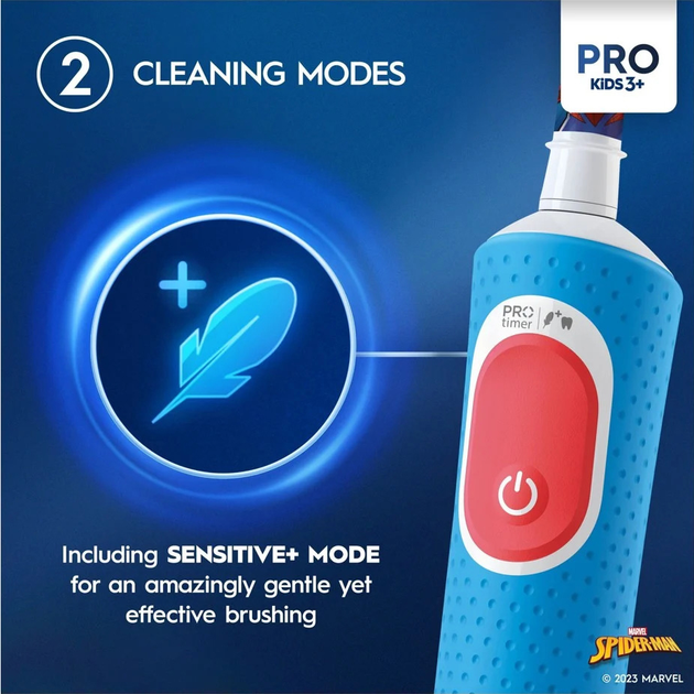 Szczoteczka elektryczna Oral-b Braun Vitality Pro Kids 3+ Spider-Man + Brush Head (8006540773659) - obraz 6