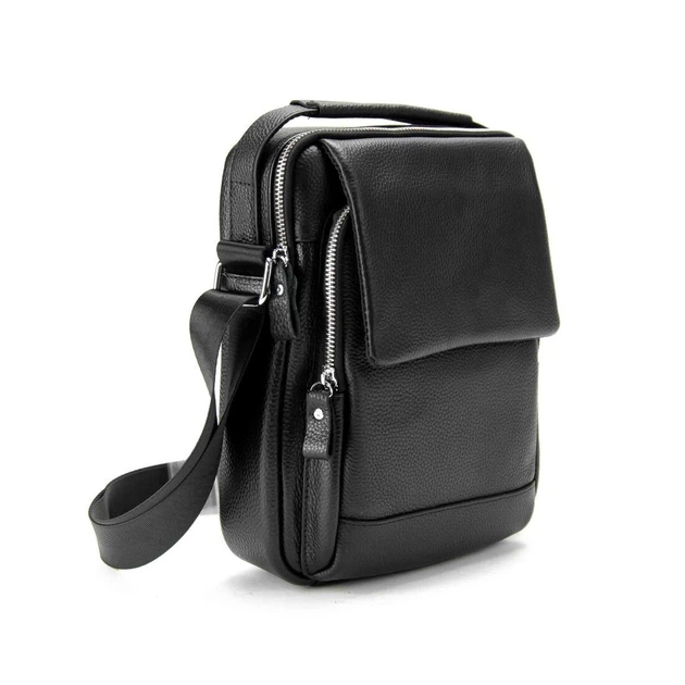 Мессенджер кожаный с ручкой Tiding Bag A25F-FL-9747A - Фото 1 Мессенджер кожаный с ручкой Tiding Bag A25F-FL-9747A - изображение 1