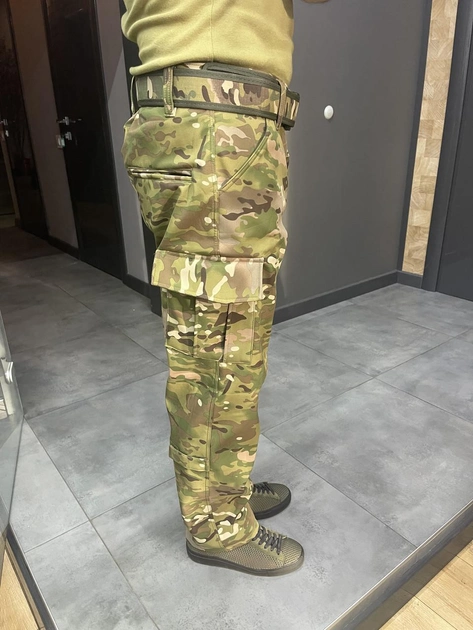 Штани штани флісові утеплені тактичні софтшелл розмір мультикам, зимові для військових xl, accord, - зображення 2
