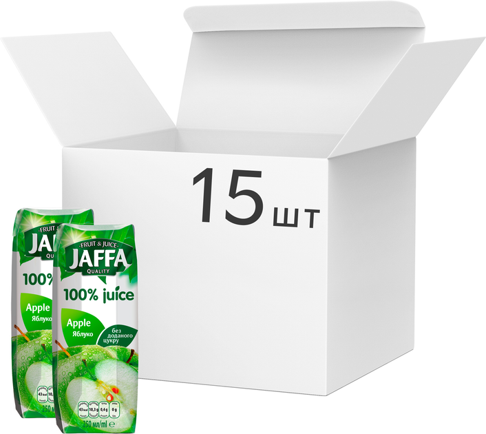 Упаковка сока Jaffa Яблочного 0.25 л х 15 шт (4820264290292) – купить в ...