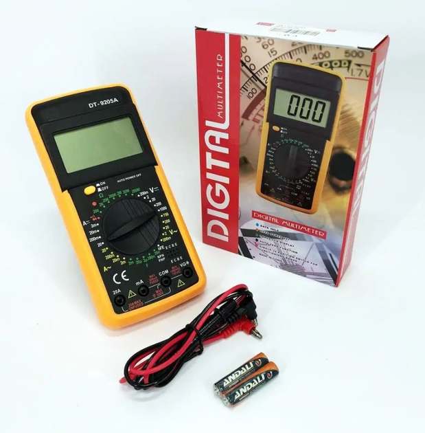 Мультиметр цифровой тестер Digital Multimeter DT9205A – фото, отзывы ...