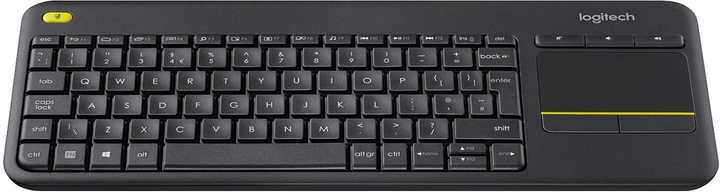 Klawiatura bezprzewodowa Logitech K400 Plus Touch Wireless Nordic Layout Black (920-007141) - obraz 2