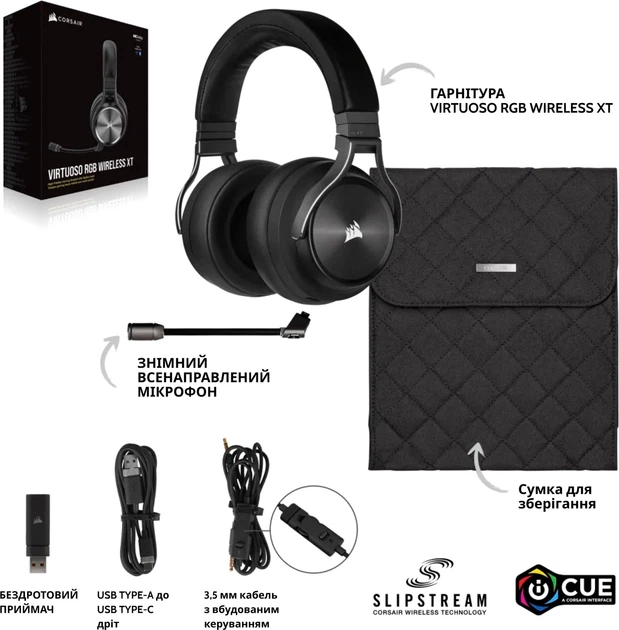Наушники Corsair Virtuoso RGB Wireless XT Gaming Headset (CA