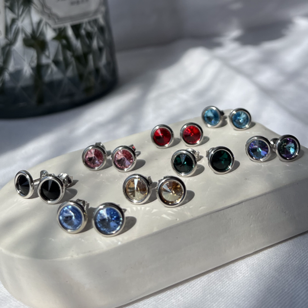 Срібні сережки Spark зі Swarovski Tiny Bonbon Studs KR1122SS29EM - Фото 2 Срібні сережки Spark зі Swarovski Tiny Bonbon Studs KR1122SS29EM - изображение 2