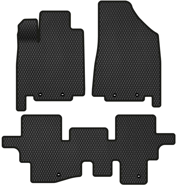 Акция на EVA килимки EVAtech в салон авто Nissan Pathfinder (R52) 2014+ 4 покоління SUV EU 3 шт Black от Rozetka
