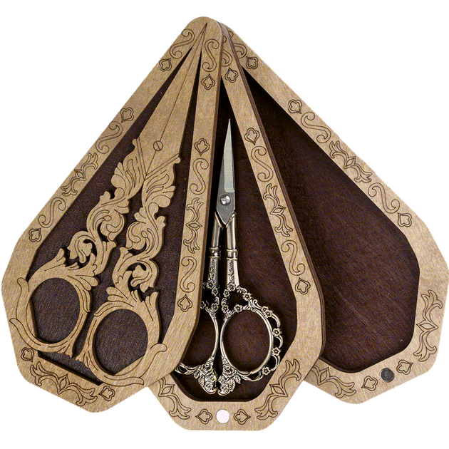 Шкатулка для рукоделия Wonderland Crafts FLZB(N)-018 (6,5*14см) Шкатулка для ножниц (8.5*17см) - Фото 2 Шкатулка для рукоделия Wonderland Crafts FLZB(N)-018 (6,5*14см) Шкатулка для ножниц (8.5*17см) - изображение 2