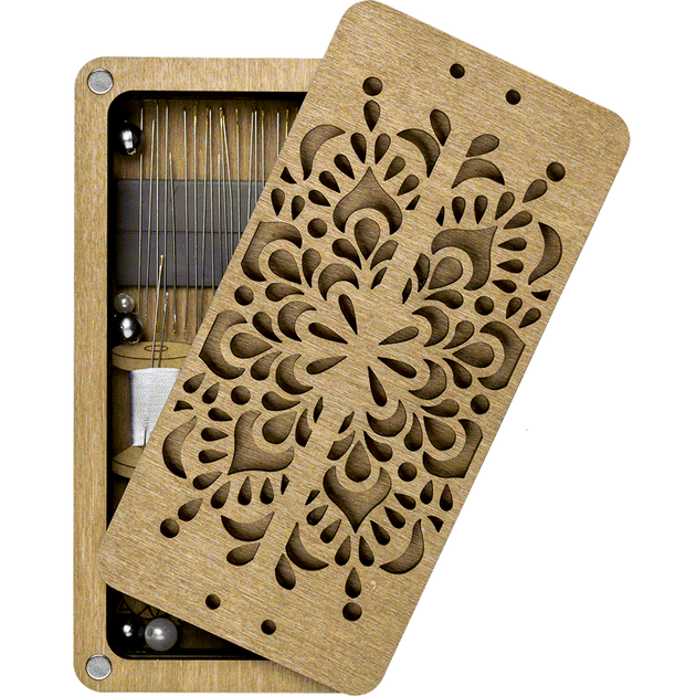 Шкатулка для рукоделия Wonderland Crafts FLZB(N)-008 Игольница (15*7*3см) - изображение 5