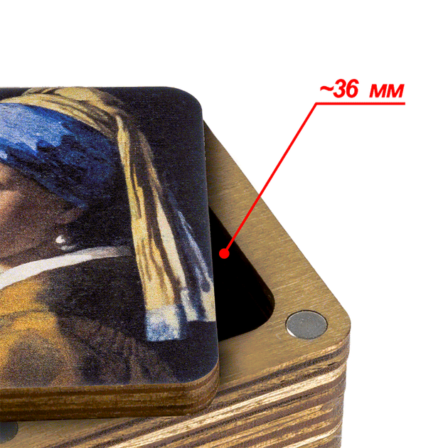 Шкатулка для рукоделия Wonderland Crafts FLZB(N)-065 Мусорничка (5.5*6*4.5см) - Фото 3 Шкатулка для рукоделия Wonderland Crafts FLZB(N)-065 Мусорничка (5.5*6*4.5см) - изображение 3