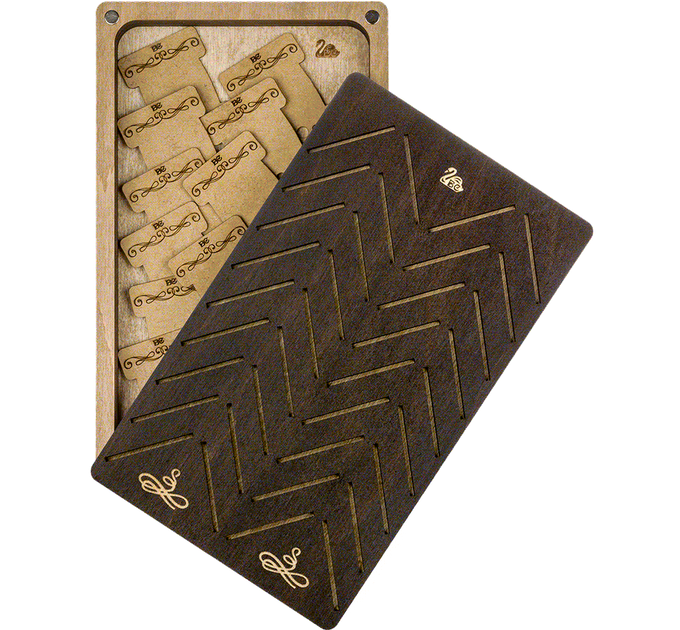 Шкатулка для рукоделия Wonderland Crafts + 38 бобинок FLZB(N)-056 (12*19.5*2.8см) - изображение 3
