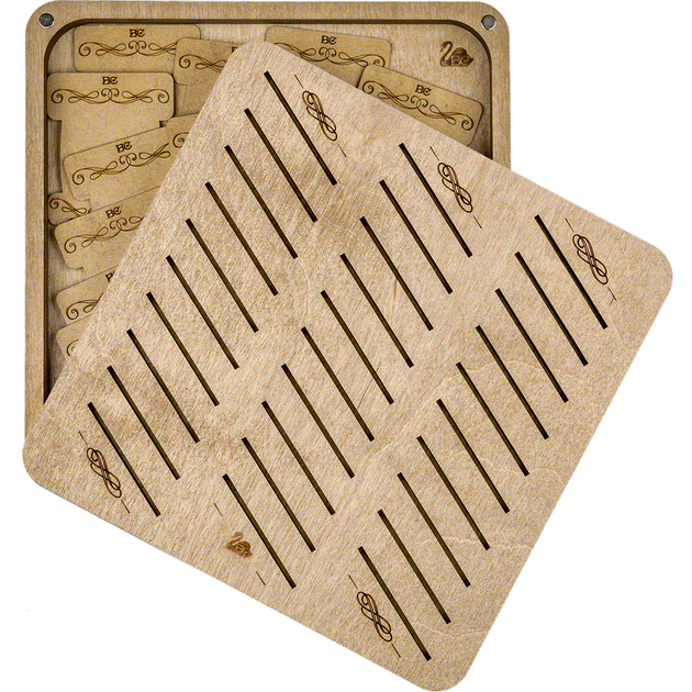 Шкатулка для рукоделия Wonderland Crafts + 32 бобинки FLZB(N)-061 (19*19*3.2см) - Фото 3 Шкатулка для рукоделия Wonderland Crafts + 32 бобинки FLZB(N)-061 (19*19*3.2см) - изображение 3
