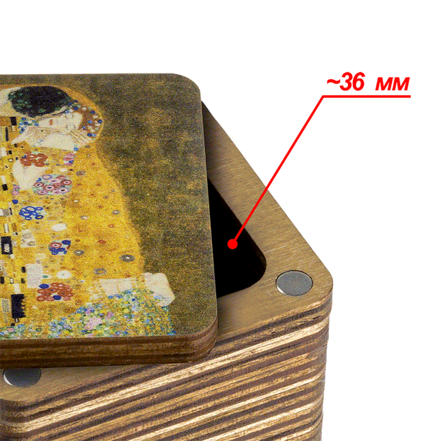 Шкатулка для рукоделия Wonderland Crafts FLZB(N)-076 Мусорничка (5.5*6*4.5см) - Фото 3 Шкатулка для рукоделия Wonderland Crafts FLZB(N)-076 Мусорничка (5.5*6*4.5см) - изображение 3