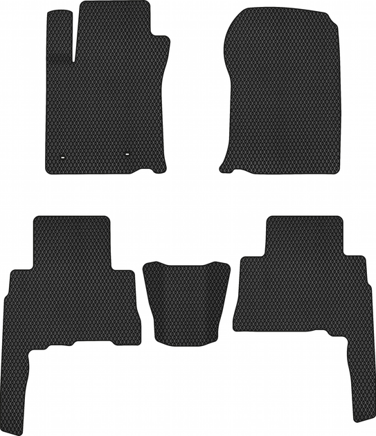 Акція на EVA килимки EVAtech в салон авто Toyota Land Cruiser Prado (150) 5 seats Restyling 2013+ 4 покоління SUV EU 5 шт Black від Rozetka