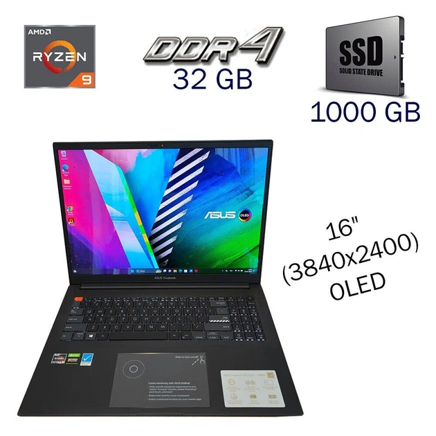 Игровой ноутбук Asus Vivobook Pro 16x OLED (M7600Q) / 16