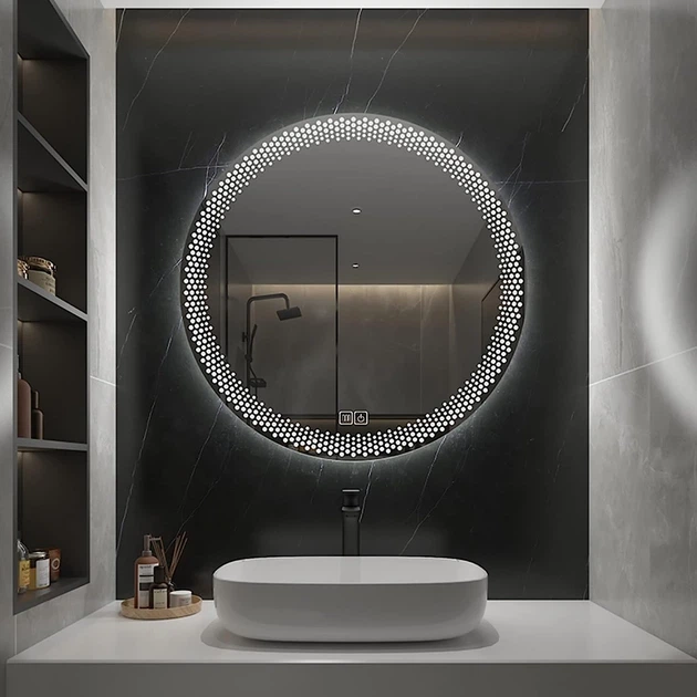 Зеркало ERIO с LED-подсветкой 50х50 + сенсорное управление + подогрев - изображение 2