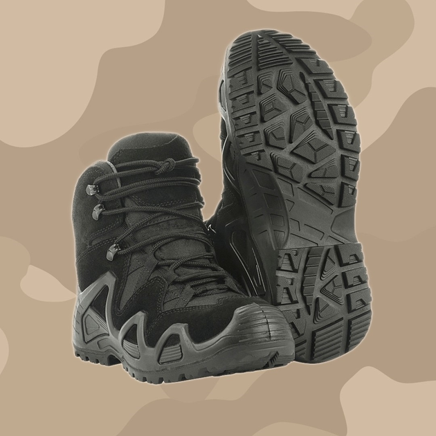 М-ТАС ботинки тактические Alligator Black / Ботинки трекинговые черные / Ботинки военные демисезонные / Размер 39 - изображение 1