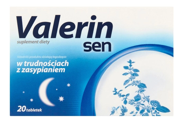 Suplement diety Valerin Sen 20 tabletek (5902020845317) - obraz 1