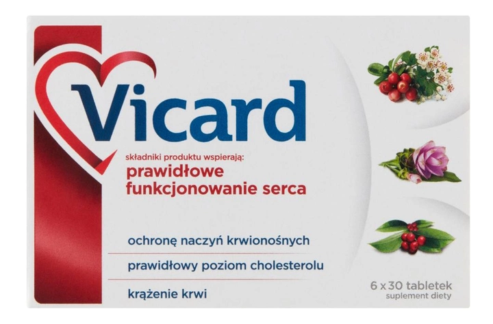 Дієтична добавка Vicard 180 таблеток (5906071009834) - зображення 1