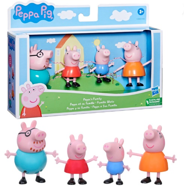 Набір фігурок Hasbro Peppa Pig  Cім'я Свинки Пеппи (5010993834624) - зображення 1