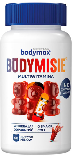 Suplement diety Orkla Bodymax Bodymisie żelki dla dzieci Cola 60 szt (7070866031343) - obraz 1
