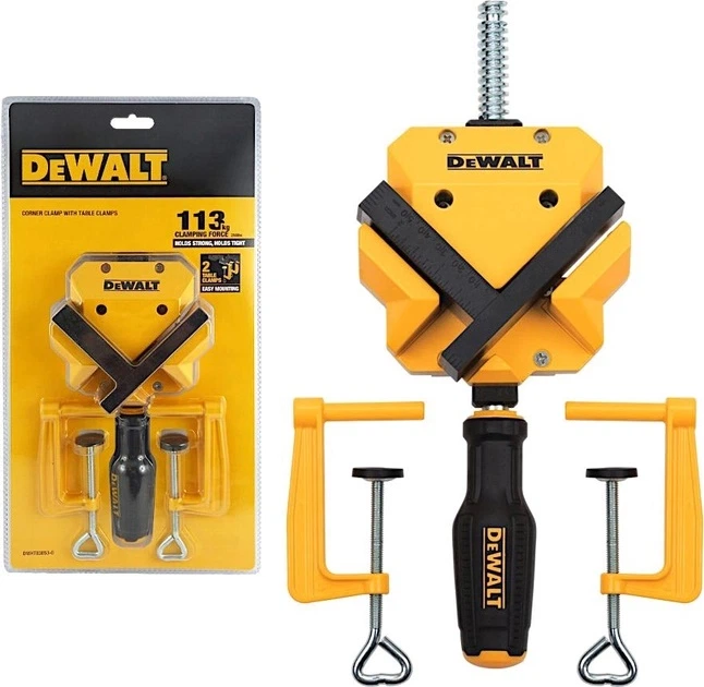 Струбцина кутова DeWALT для зусилля з максимальним зусиллям стиснення 135 кг DWHT83853-0 - Фото 3 Струбцина кутова DeWALT для зусилля з максимальним зусиллям стиснення 135 кг DWHT83853-0 - зображення 3