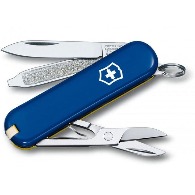 Складной швейцарский нож Victorinox Vx06223.2.8 Classic SD Ukraine 7 функций 58 мм сине-желтый - изображение 1