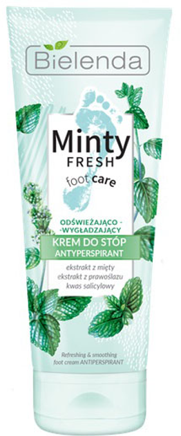 Крем-антиперспірант для ніг Bielenda Minty Fresh Foot Care освіжаючий і розгладжуючий 100 мл (5902169038229) - зображення 1