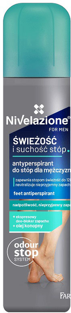 Antyperspirant do stóp Farmona Nivelazione For Men dla mężczyzn 180 ml (5900117009222) - obraz 1