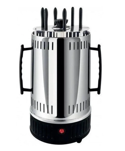 Электрошашлычница шашлычница электромангал на 6 шампуров Kebabs Machine Grey 1000W - изображение 5