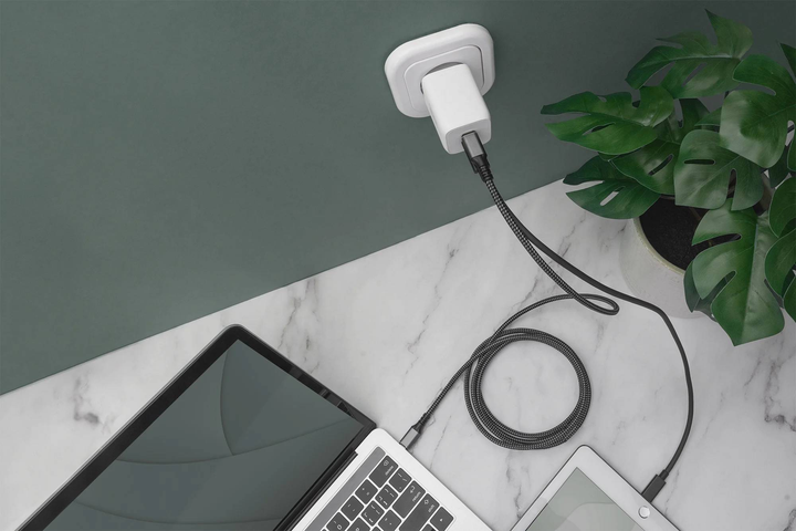 Мережевий зарядний пристрій Digitus 2xUSB-C 65Вт Білий (DA-10063) - зображення 4