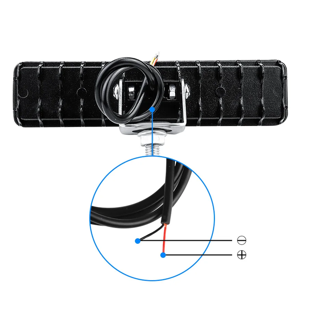 Додаткова світлодіодна LED фара, 6D лінза 18 W, 145 х 35 мм, 9-30 B - зображення 3