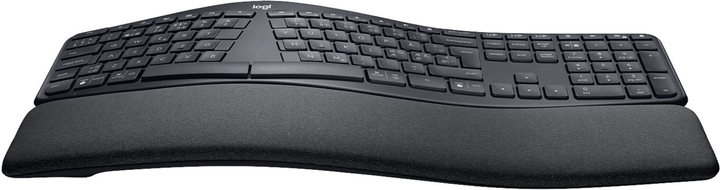 Клавіатура бездротова Logitech Ergo K860 RF Wireless + Bluetooth Nordic Layout Graphite (920-009168) - зображення 3