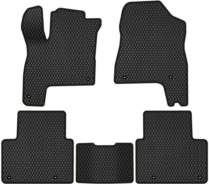 Акція на EVA килимки EVAtech в салон авто Honda Clarity (8 clips) 2016+ 2 покоління Sedan USA 5 шт Black від Rozetka