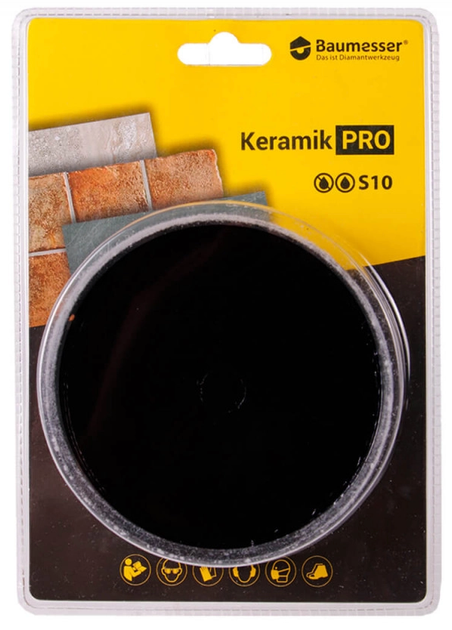 Алмазна коронка Baumesser на дрель DDR-V 110X30XS10 KERAMIK PRO - изображение 2