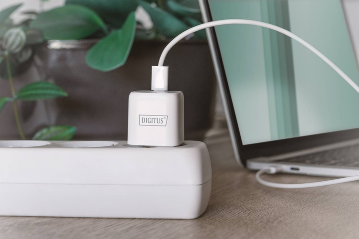 Мережевий зарядний пристрій Digitus USB-C 20Вт PD 3.0 Білий (DA-10060) - зображення 7
