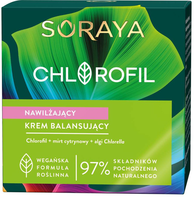 Крем для обличчя Soraya Chlorofil зволожуючий балансуючий 50 мл (5901045089218) - зображення 1
