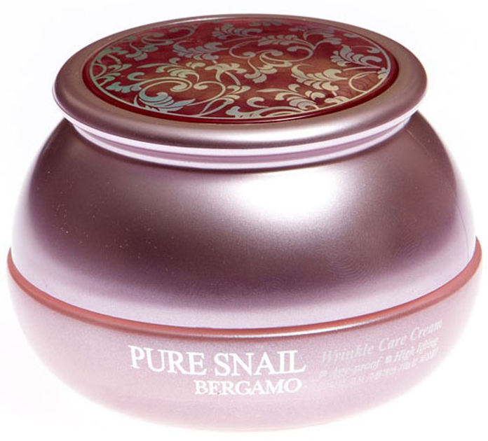 Крем для обличчя Bergamo Pure Snail Wrinkle Care Cream проти зморшок з екстрактом слизу равлика 50 мл (8809180018209) - зображення 1